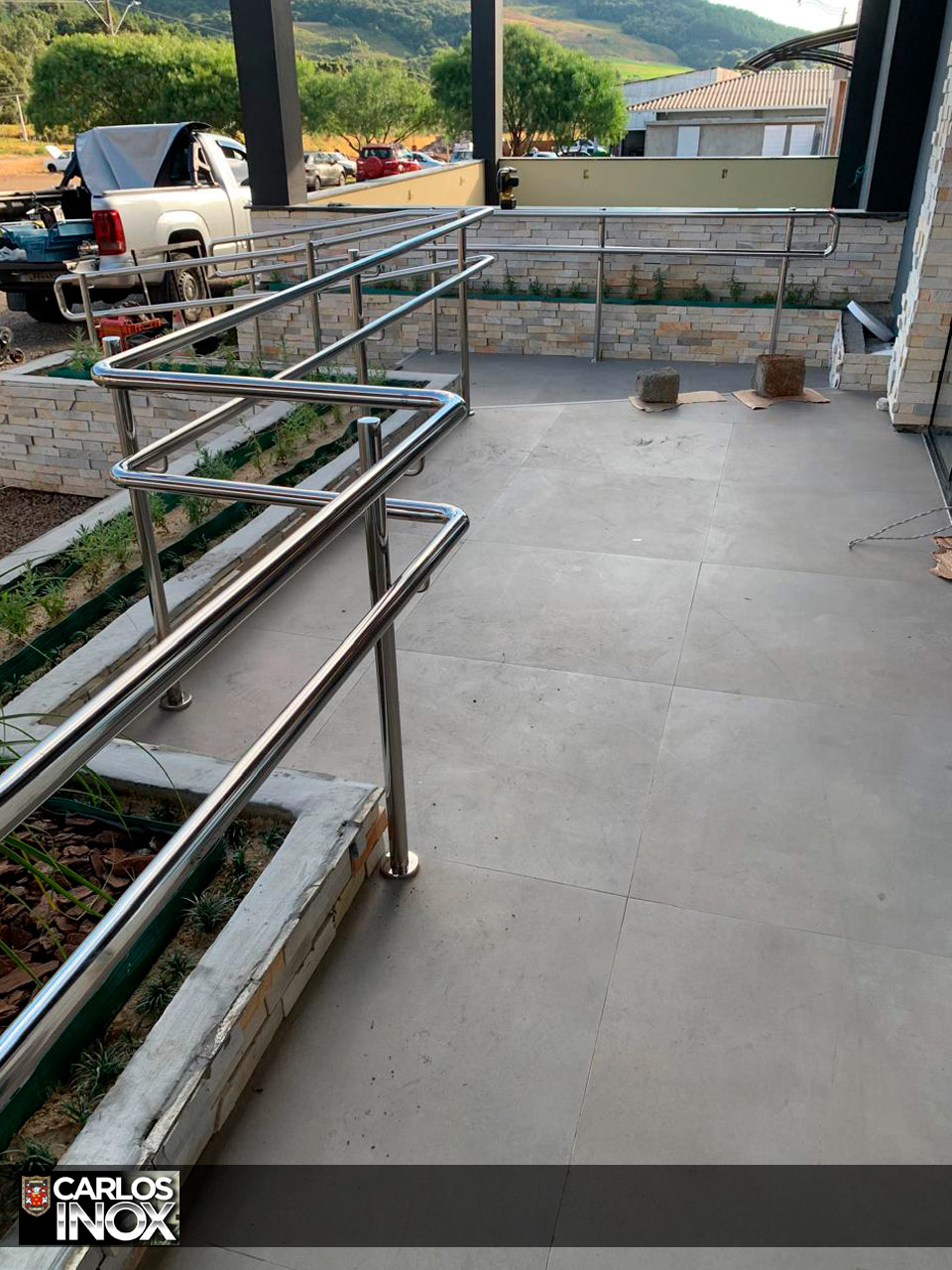 Rampa de acessibilidade residencial